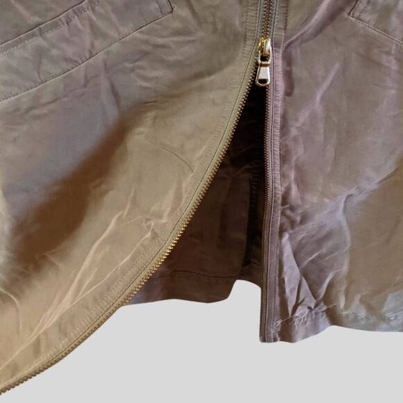Soft Surroundings Utility Dress XS Tan Zip Front Pockets Casual Relaxed Fit - Picture 12 of 12